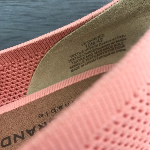 Lucky brand daneric rose pink crayon clay ballet flats slip on square toe size10 - Picture 8 of 9